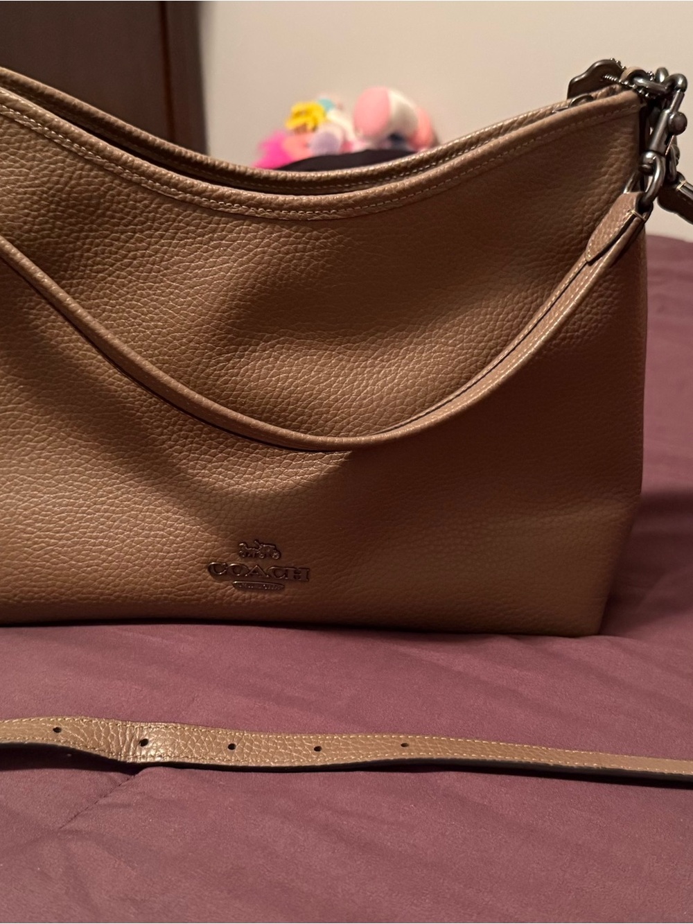 Coach Laurel Shoulder Bag - Dark Stone